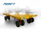 Hinge Joint Yellow Industrial Transfer Trolleys with V-U Shape for Coils